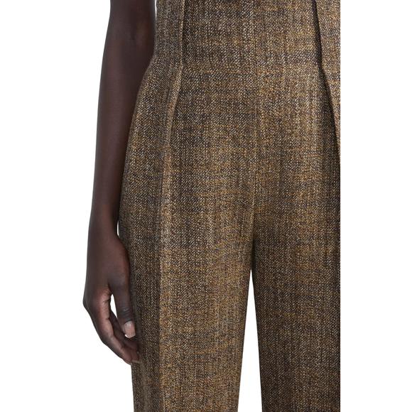 NEW LAFAYETTE 148 waverly wool pant in curry multi - Picture 4 of 5
